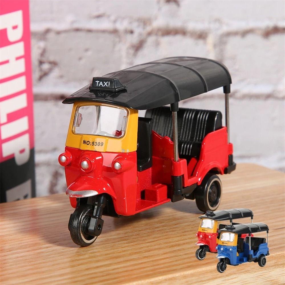Dollhouse Decoration Tricycle Model Toy Simulation Tricycle Tricycle Toy Thailand Tricycle Model
