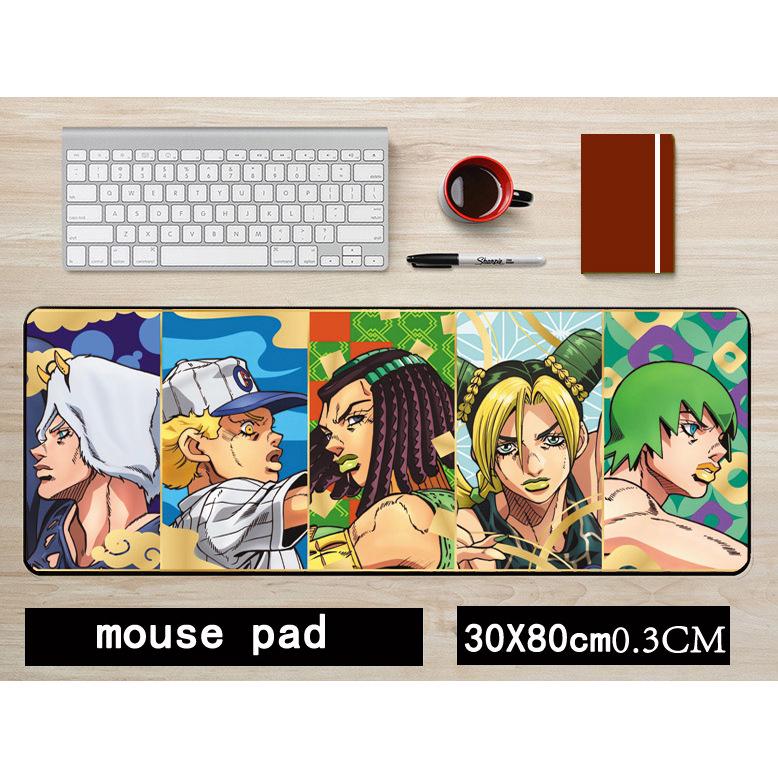 JOJO Kujo Jotaro Anime Non-Slip Mouse Pad - Large 30x80CM Keyboard Mat