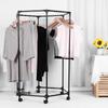 Rolling Garment Rack on Wheels Heavy Duty Clothes Rail Movable Garment Rail for Everyday Home Dormitory Hotel Add Closet Space