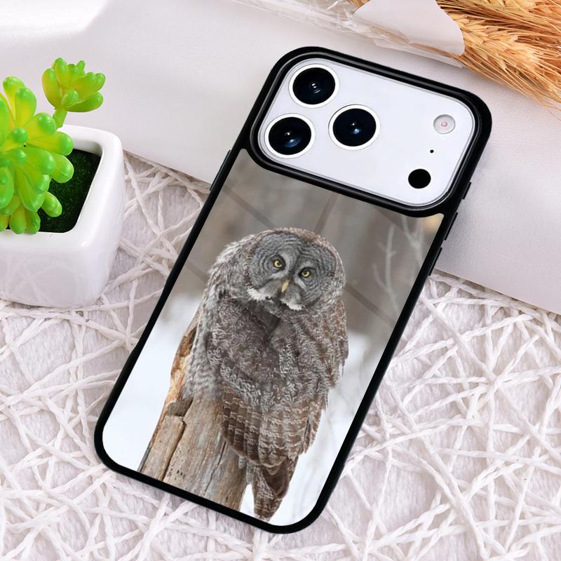 Camouflage Owl Phone Case for iPhone 17 Air 16 15 11 12 14 13 Pro Max Shockproof Cover