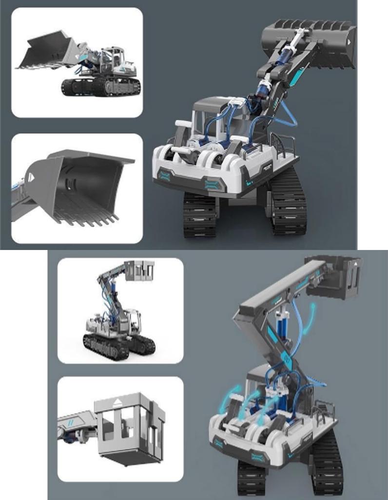 Little Swallow Plastic Model Heavy Machinery Construction Machinery Model Collection Miniature Toy Control Kit for Adults Easy Movement Construction