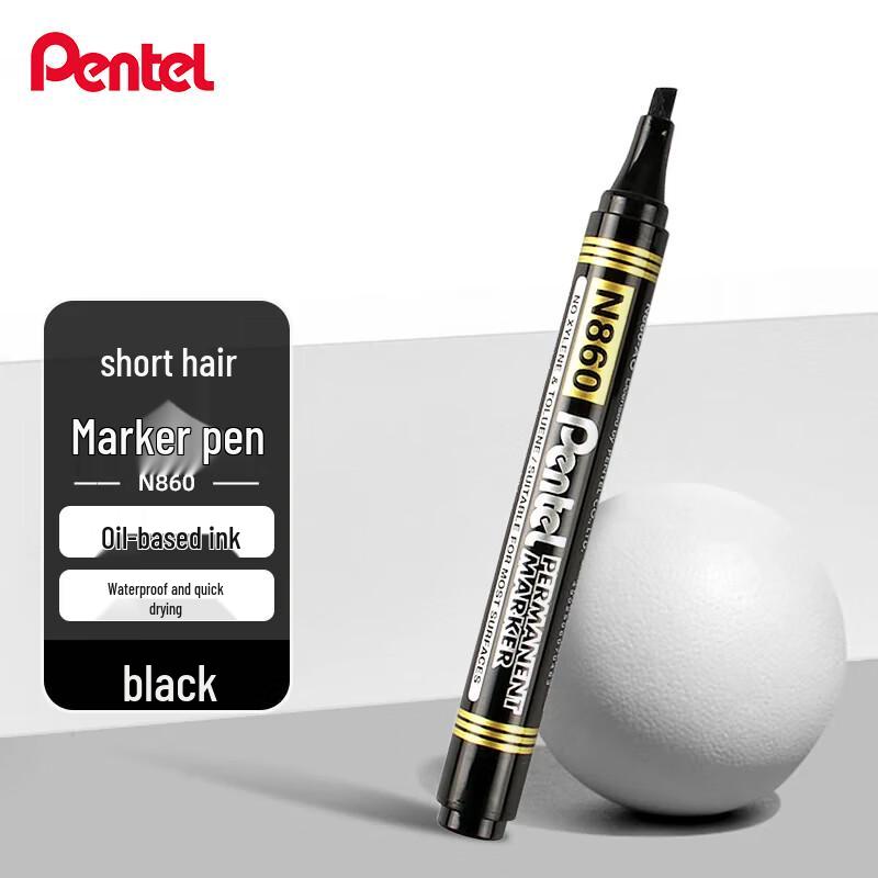 Pentel N860 Quick-Dry Oil-Based Flat Head Marker