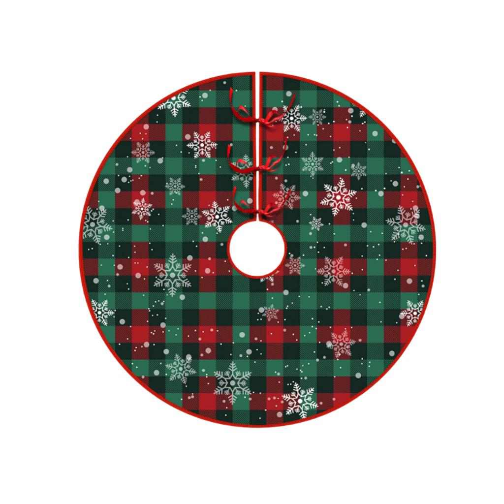 Snowflake Thick Christmas Tree Skirt Is Suitable For Holiday Party, Christmas Tree Decoration