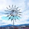 Garden Windmill Outdoor Wind Spinner Iron Crafts Wind Power Rotating Sculpture Ornament Garden Patio Lawn Courtyard Decor
