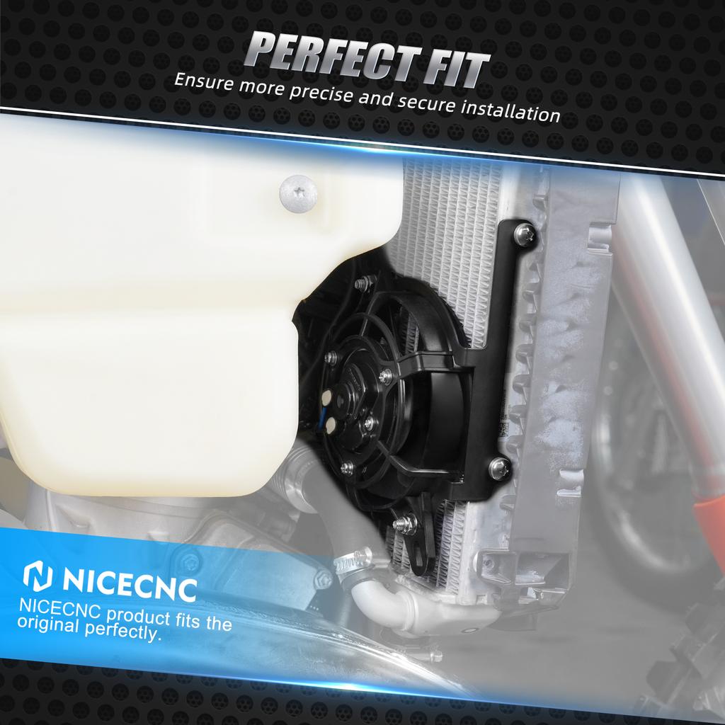 NICECNC For KTM EXC 300 2024-2025 EXC 250 EXCF 350 EXC 450 SX 125 SXF 250 SXF 450 Electric Radiator Cooling Fan Bracket Kit