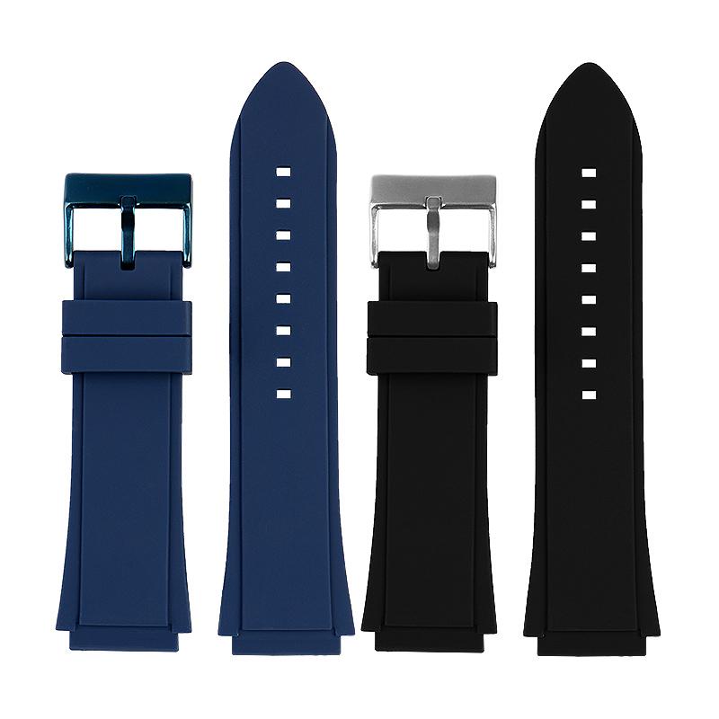 Für GUESS Uhrenarmband W0247G3 W0040G3 W0040G7 Serie Blau Herren 22mm Silikon-Uhrenarmband Sport Wasserdichtes Gummi-Armband