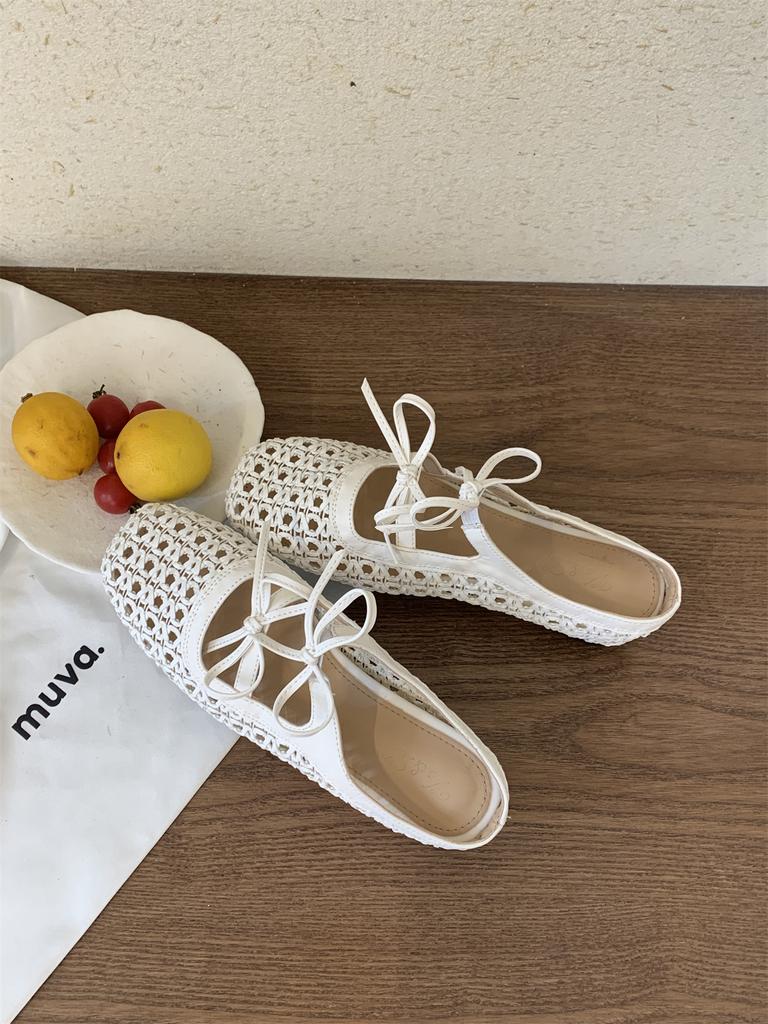 Wrapped Toe Breathable Slippers Women Summer Outer Wear Hole Shoes Home Casual Hollow Out Slip On Buckle Slipper Female