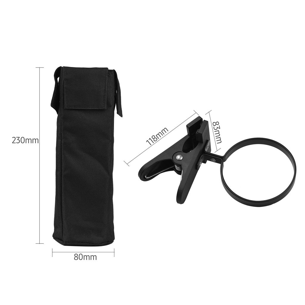 Drum Stick Holder Oxford Fabric Drumstick Bag Drumstick Container Bag Clamp Clip Stick Holder for Cymbal Drum Music