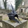 Witch King Helmet, Nazgul Helmet Steel Ringwraith Helmet, Black LOTR Cosplay Helmet Medieval Fantasy Armor