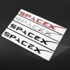 Car Sticker Tesla 1PCS ABS Car Emblem Space X Rear Badge Dceoration Stickers For Tesla Auto Trunk Exterior Styling Modification