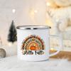 Tis The Season Enamel Mug Pumpkin Spice Fall Coffee Mug Cute Autumn Coffee Latte Cup Campers Gifts Ideas Cup Autumn Drinks