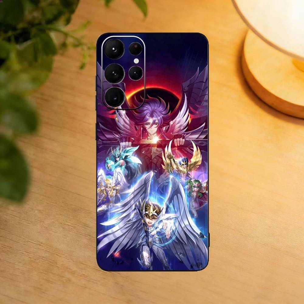 S-Saint Anime S-SeiyaS phone Case For Samsung S25,24,21,22,23,30,Ultra,20,Plus,Fe,Lite,Note Soft Black Cover