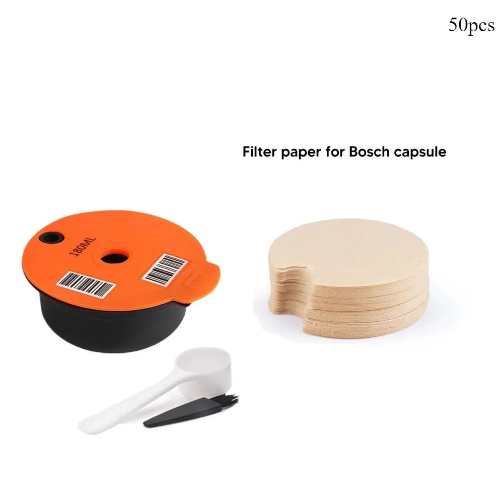 50-450ml Reusable Coffee Capsule for Tassimo BOSCH Machine Refillable Filter Cup Pod Espresso Maker Cafe Coffee Accessories