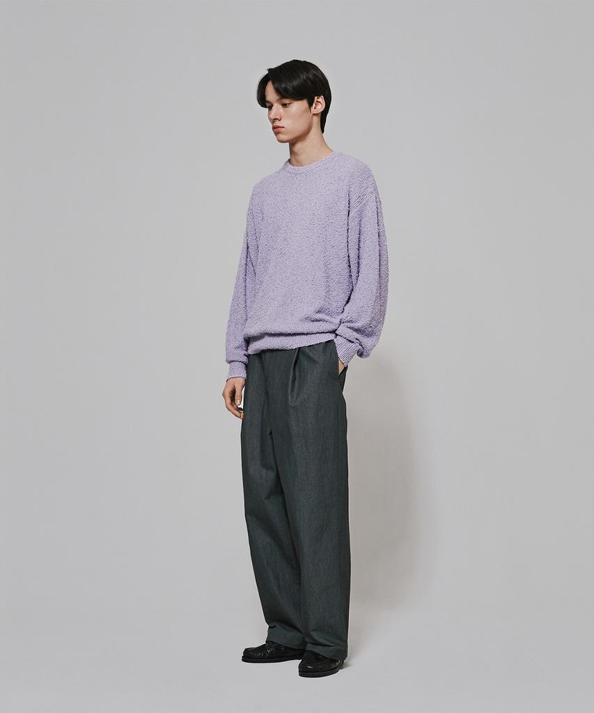 BLANKROOM Boucle Round Knit_Flower