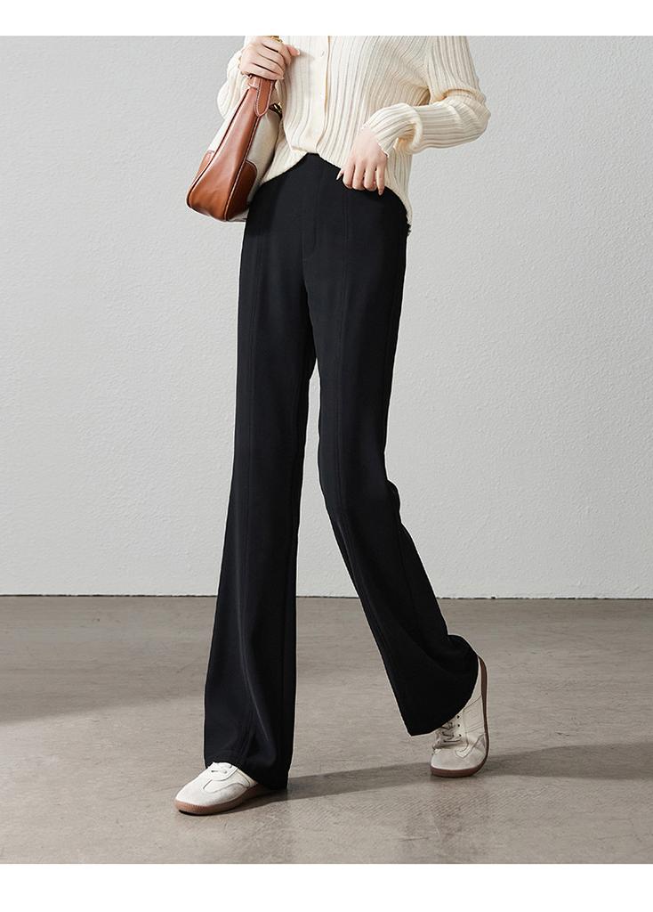 Collar Design Sense Flared Pants for Women In 2026 Spring Fashion, Versatile and Slimming Casual Pants