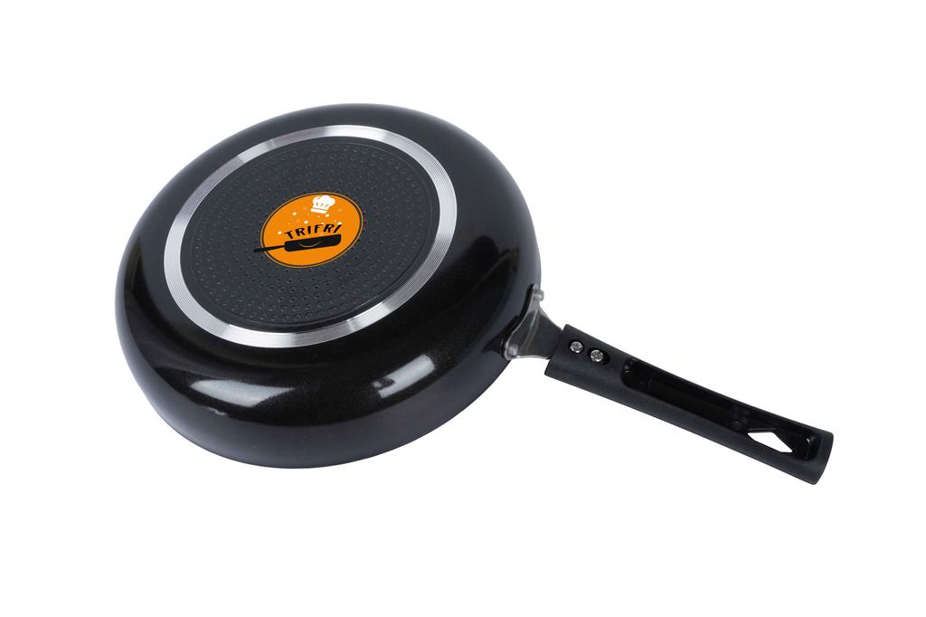 Trifri Non,Stick Fry Pan Turner With Lid  Non Stick Coating Induction Base Cookware Kitchen Accessories Cooking Fry