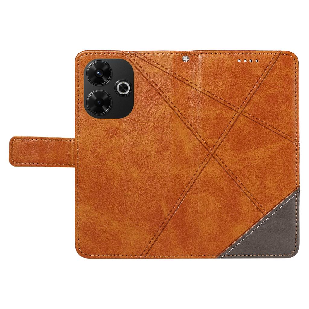 For Xiaomi Redmi 13 5G/4G/Note 13R 5G Case Flip Shockproof Wallet Leather Phone Cover Geometric Line