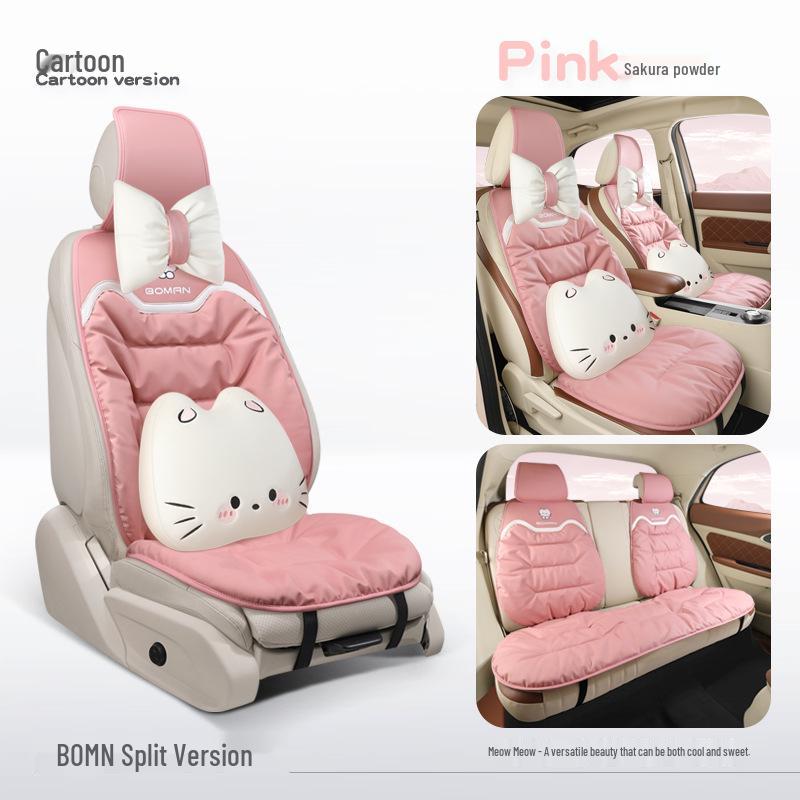 Napa Leather Car Seat Cushion - All-Season Cover for Mercedes-Benz, BMW, Tesla, Volkswagen