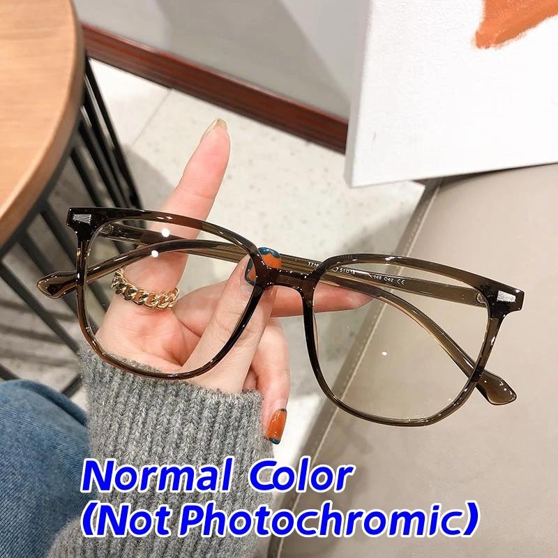 

Сверхлегкие фотохромные солнцезащитные очки, большие модные антисиние очки для близорукости, мужские и женские очки для близорукости, диоптрии от 0 до -4,0 -1.5