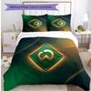 Set Lenzuola 3 Pezzi Stampato Werder Bremen, Comodo Set Copripiumino per Camera da Letto Amico della Pelle