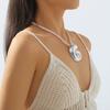 Tooxika Fashion Exaggerated Conch Pendant Necklace Personalised Vintage Ocean Style Geometric Necklace