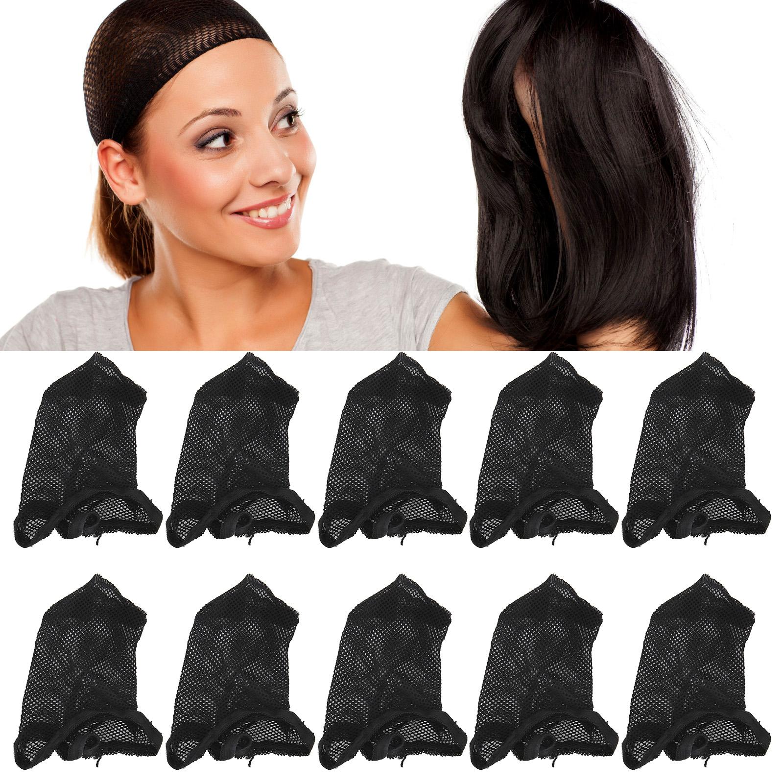 

10pcs Wig Mesh Cap Stretchable Soft Breathable Nylon Dome Wig Cap for Women Cosplay