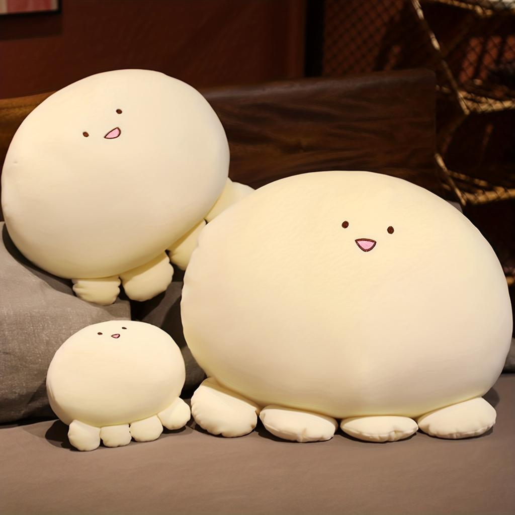 Comforting Plush Octopus Pillow Stuffed Animal Plushies Cute Octopus Plush Toy Soft Ball Doll Cuddly Toy Gifts for Boys & Girls