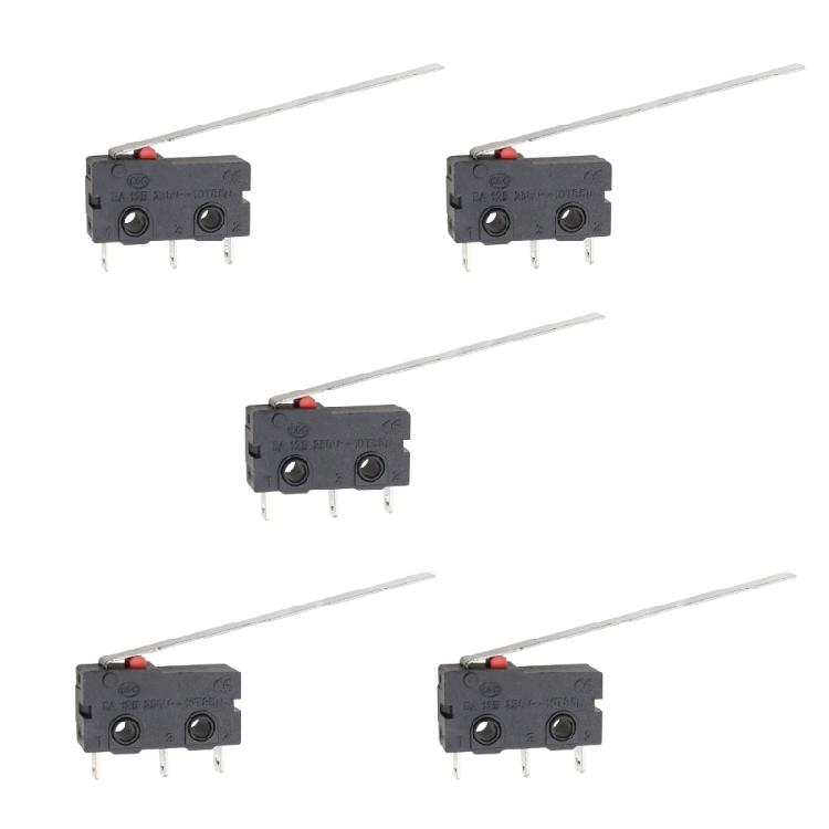 Gehäuse schwarz Mikroschalter-Baugruppe, KW11 KW12 Taster-Steuereinheit mit Metallkontakten und Beschriftungskörper