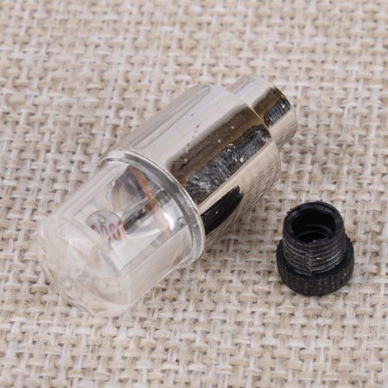 NEW 4pcs White Car Motorcycle Bicycle Wheel Tire Tyre Air Valve Stem Light Cap Cover Accessories Universal