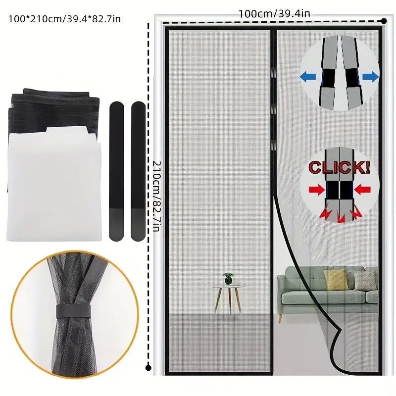 Magnetisches Mückenschutz-Vorhanggitter für Türen und Fenster