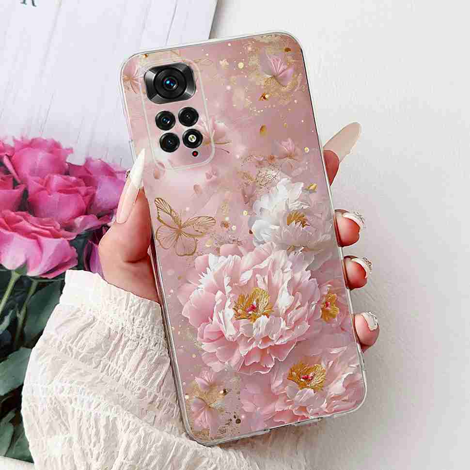Colourful Flower For Xiaomi Redmi Note 11 4G Case Silicone Soft ShockPoof Back Cover For Redmi Note 11S Note11s Note11 4G Cases