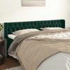 Vidaxl Wingback Headboard, Dark Green, 183X16X78/88 Cm, Velvet