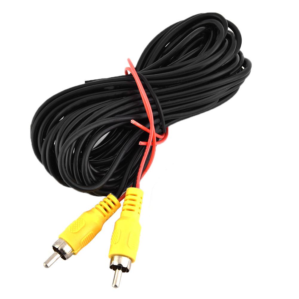 6M Male To Male RCA Car Reverse Rear View Parking Camera Video AV Cable Cord
