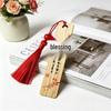 Traditional Nan Bamboo Bookmark with Ice Silk Tassel – A Cultural Blessing Gift for Graduates