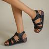 Summer New One Line Belt Versatile Platform Muffin Light Casual Fashion Women's Sandals