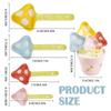 4Pieces Capricious Table Spoons Feature Fantasy Mushroom Shape in Multiple Color for Home Decoration and Kitchens Fun