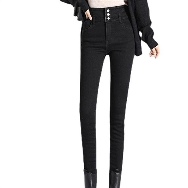 2022 Winter Fashion Harajuku Denim Pants High Waist Jeans Women Straight Elastic FemmeCotton Korean Stytle Slim Vintage Jeans