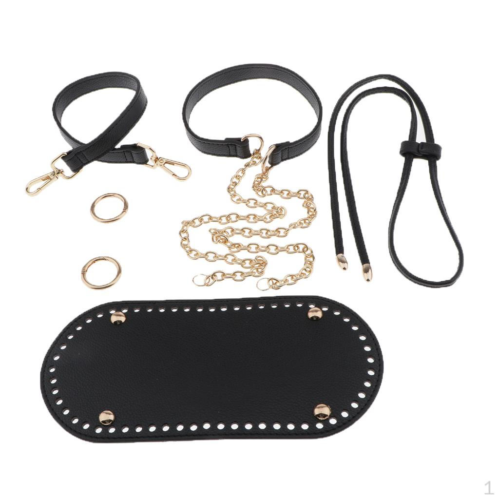 1 Set PU Leather Bag Bottom Drawstring Making Accessories