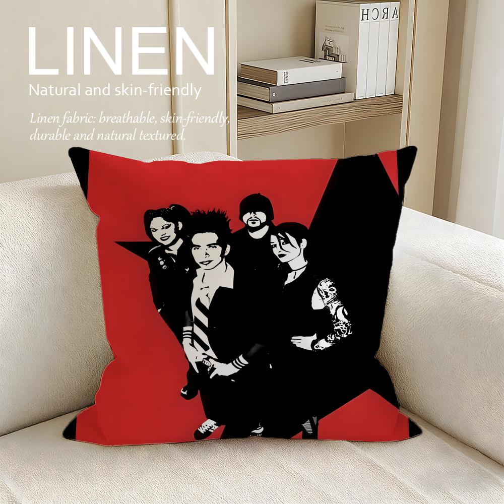 Music Mindless Self Indulgence Cushion Cover Pillowcase Set Pcs X X Breathable Washable Sofa Cushion Cover
