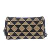 PRADA  1BB846 2WAY bag black/beige polyester/Safiano Women