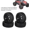 4pcs 1 10 RC Truck Rubber Tire Wheel Tyre for ZD Racing Buggy Crawler Car Black