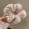 1 pezzo Fascia per Capelli Grande per Coliche Corda di Peluche Imitazione Visone Retrò Elastico di Alta Gamma Corda per Capelli da Donna Copricapo
