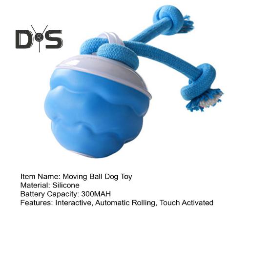Interactive Dog Ball Toy Touch Activated Rolling Squeaky Ball Automatic Moving Wicked Ball Dog Toy for Small Medium Large Dogs