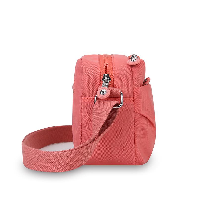 Women's Multi-Pocket Shoulder Bag Nylon Small Bag Lightweight Crossbody Bag