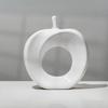 Apple-shaped Ceramic Object, 10 Colors Available, Interior Decoration, Modern Nordic Style Art, Perfect Gift (white)