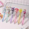 36Pcs HelloKitty Sanrio Cartoon Happy Family Acrylic Patch Press ST Head Quick Dry Neutral Pen Girl High Appearance Signing Pen 0.5mm Black, My Melody