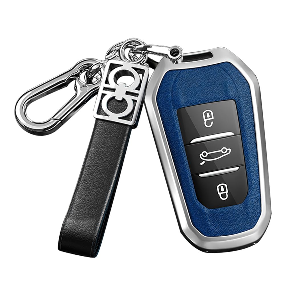 [ontto] Peugeot Exclusive Key Case, Key Holder, Alloy + PVC Leather, Key Cover, For M