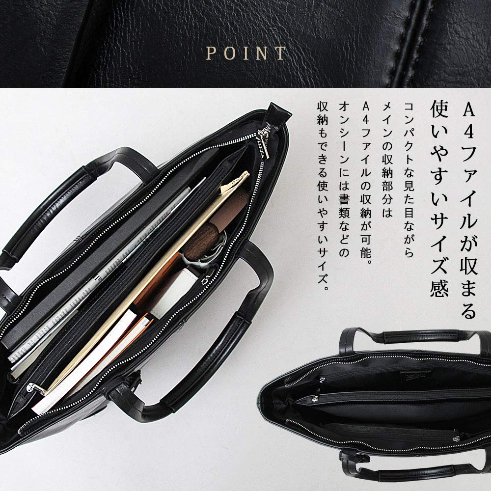 Men's Split Leather Business Tote Bag, Large Capacity, Compartment, A4 Size, with Studs, Lightweight, Casual, for Women