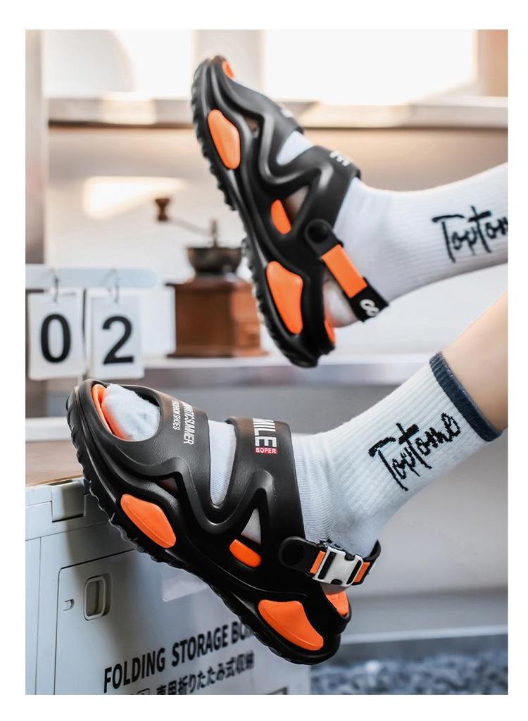Men's Summer Sandals for Senior Students: Versatile, Soft Bottom, Outdoor & Driving Wear, Dual-Use Sandals & Slippers.
