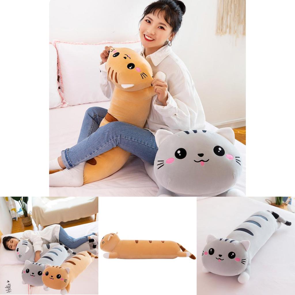 Long Cat Stuffed Animal Doll Cute Birthday Gift Home Decor